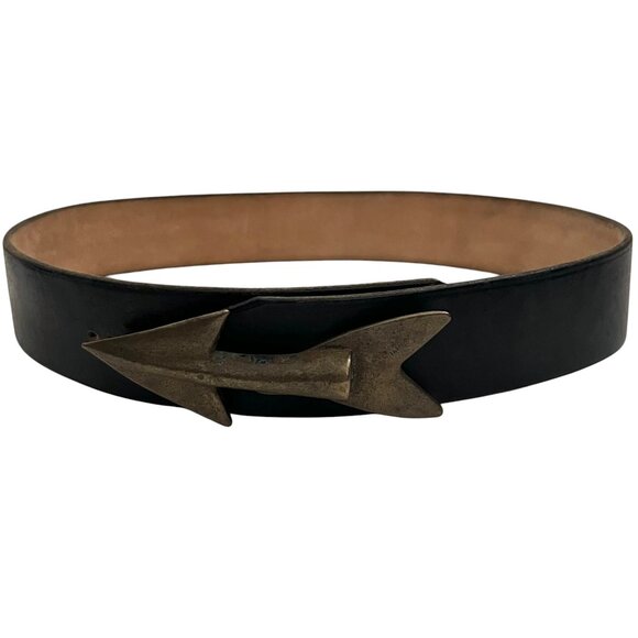 vtg Arrow buckle leather belt sz S main image 5